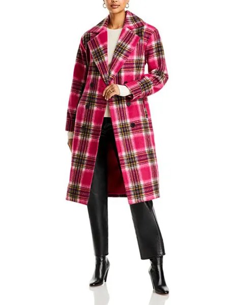 Тренч в клетку Duster AQUA, цвет Pink