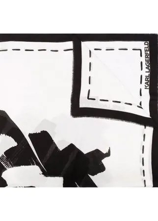 Karl Lagerfeld шарф K/Ikonik с принтом граффити