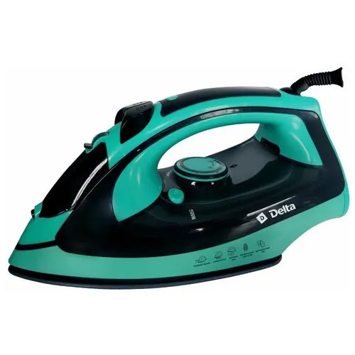 Утюг Delta DL-416 black green