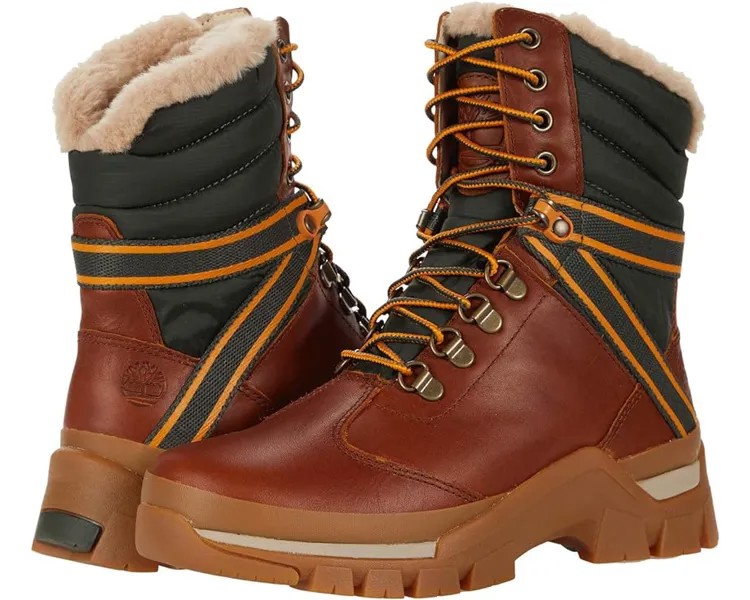 Ботинки Timberland Jenness Falls Waterproof Insulated Leather and Fabric Boot, цвет Buckthorn Brown