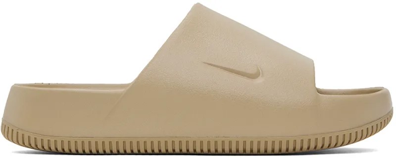Бежевые спокойные шлепанцы Nike, цвет Khaki/Khaki
