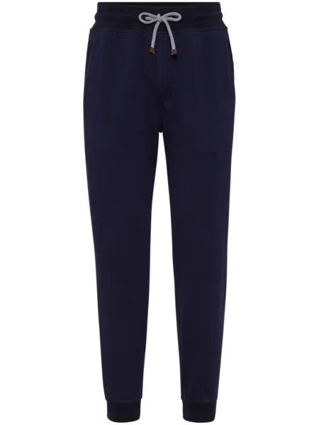 Brunello Cucinelli зауженные спортивные брюки, синий