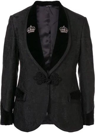 Dolce & Gabbana жаккардовый костюм-двойка с цветочным узором