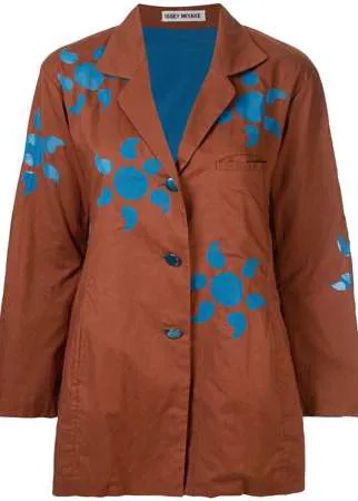 Issey Miyake Pre-Owned куртка свободного кроя с принтом солнца