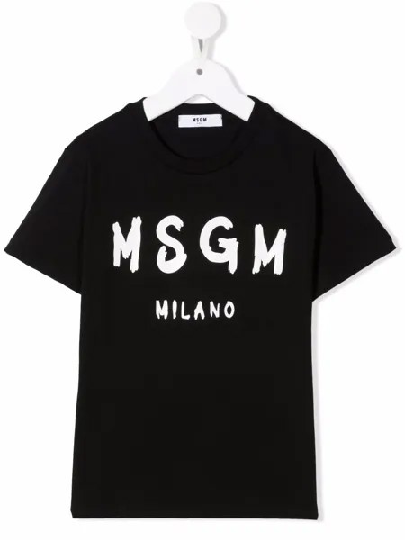 MSGM Kids футболка с логотипом