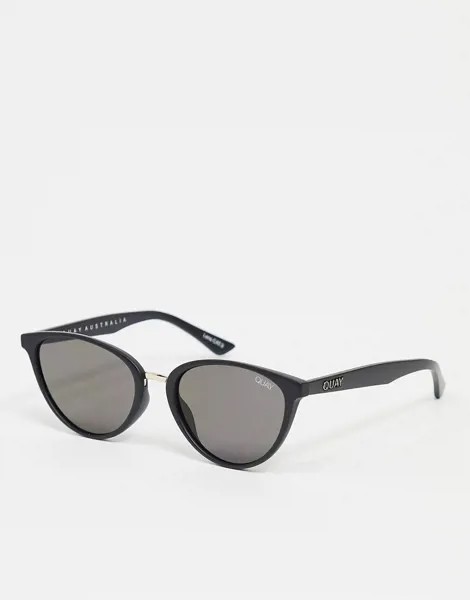 Черные солнцезащитные очки Quay Australia-Черный цвет