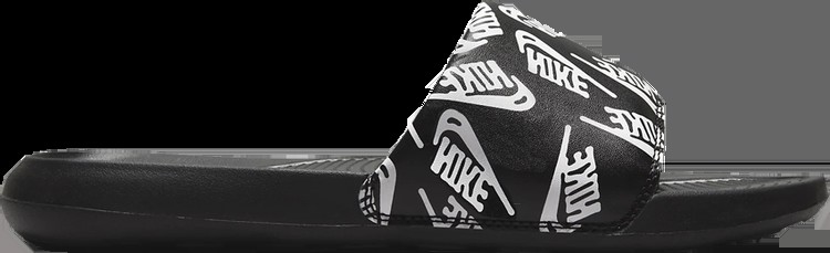 Сандалии Nike Victori One Slide 'Repeat Logo - Black White', черный