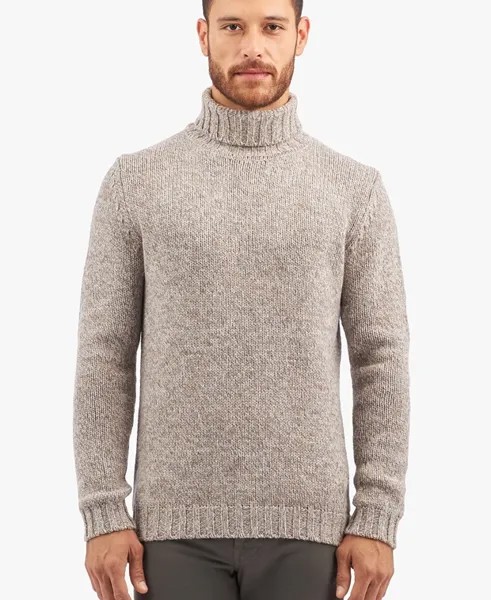 Пуловер с высоким воротником Brooks Brothers, светло-серый