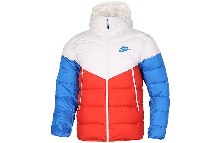 Мужской пуховик Nike, Красный/Синий/Белый