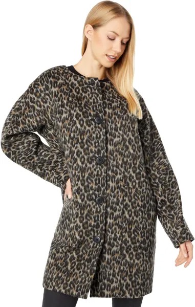 Пальто Kate Spade New York Brushed Leopard Sugarcoat, цвет Bungalow