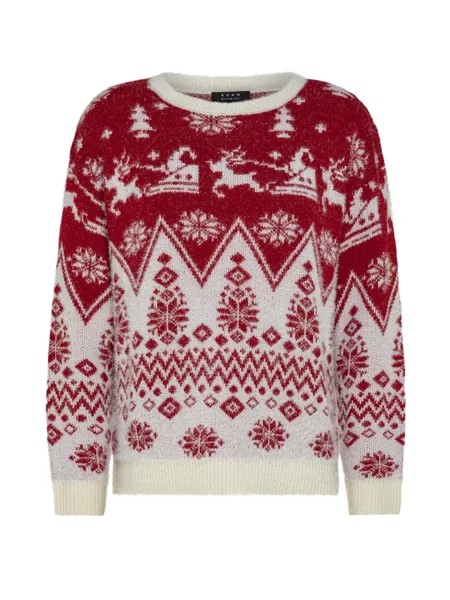 Koan Collection рождественский свитер с круглым вырезом, красный