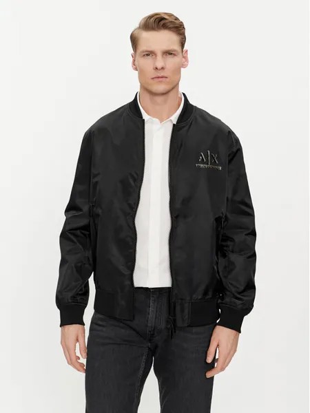Бомбер стандартного кроя Armani Exchange, черный