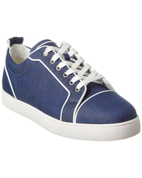 Кроссовки Christian Louboutin Varsijunior из парусины, синий