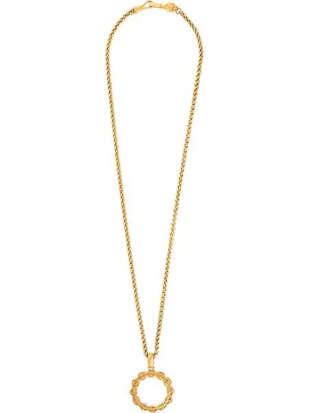 Chanel Pre-Owned позолоченное колье 1995-го года с логотипом CC