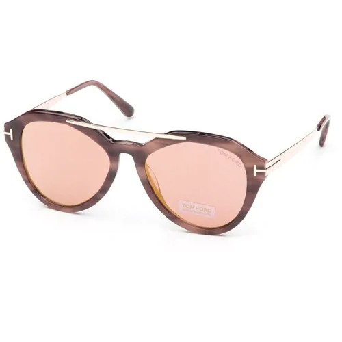 Солнцезащитные очки Tom Ford, авиаторы, оправа: пластик, с защитой от УФ, устойчивые к появлению царапин, для женщин, коричневый