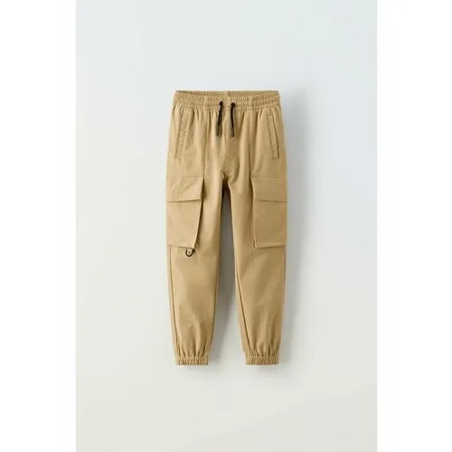 Брюки Zara, размер 128, бежевый