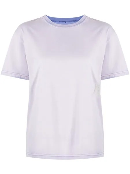 Alexander Wang футболка с тисненым логотипом, фиолетовый