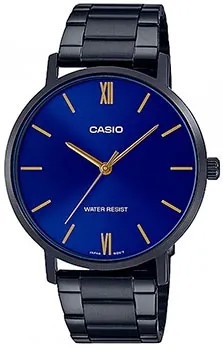 Японские наручные  мужские часы Casio MTP-VT01B-2B. Коллекция Analog