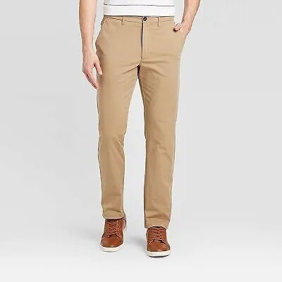 Мужские брюки-чиносы Slim Fit Tech — Goodfellow - Co, бежевые, 34x32
