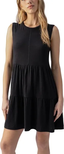 Платье Sanctuary Exposed Seams Muscle Tank Dress, черный