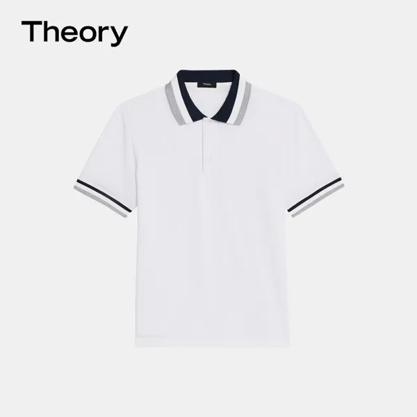 Рубашка-поло мужская Theory с воротником, белый