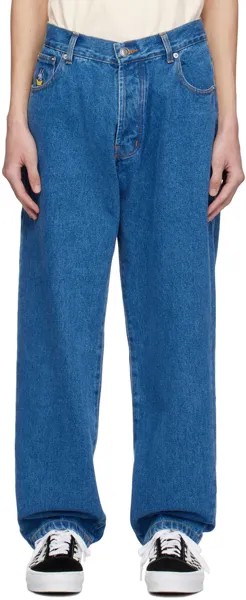 Синие прямые джинсы Pop Trading Company Miffy