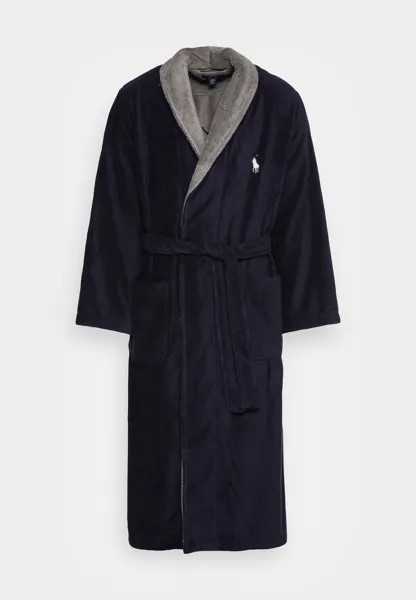 Халат COTTON TERRY ROBE Polo Ralph Lauren, цвет cruise navy museum grey collar