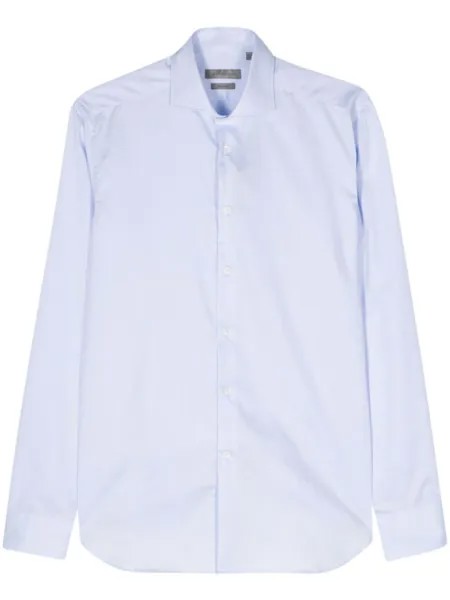 Corneliani фактурная рубашка, синий