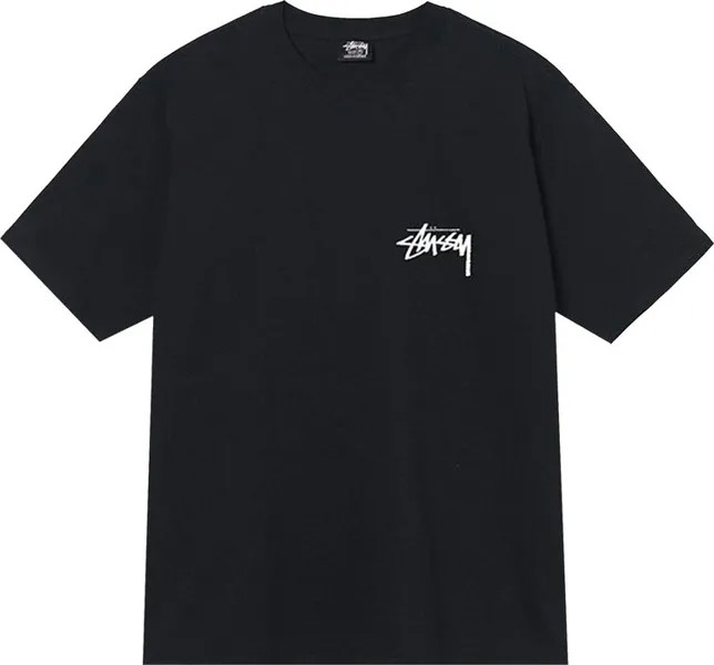 Футболка Stussy Fuzzy Dice Tee 'Black', черный