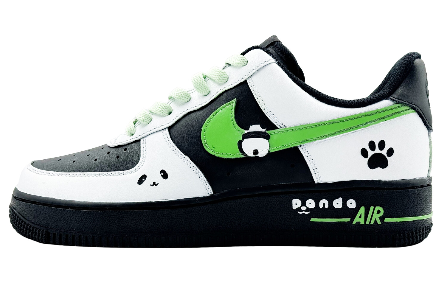 Кроссовки Nike Air Force 1 Skateboarding Shoes Women's Low-top White, светло-зеленый
