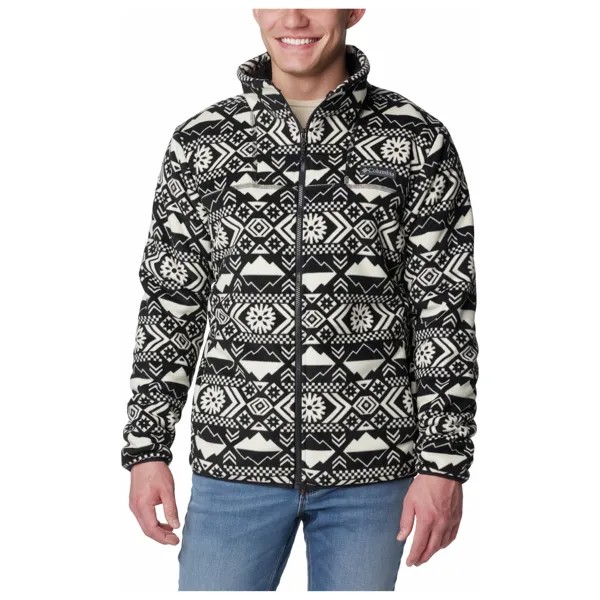 Флисовая жилетка Columbia Winter Pass Full Zip, цвет Black Checkered Peaks Tonal Print