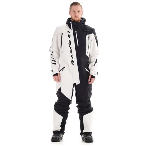 Комбинезон зимний, слитный DRAGONFLY Ski premium , мужской(ие), черный/белый, размер XL