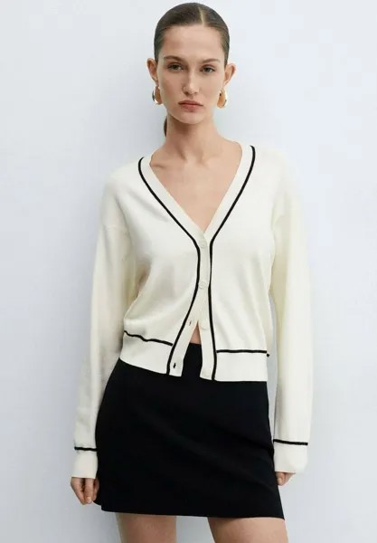 Кардиган PIPING Mango, цвет grezzo