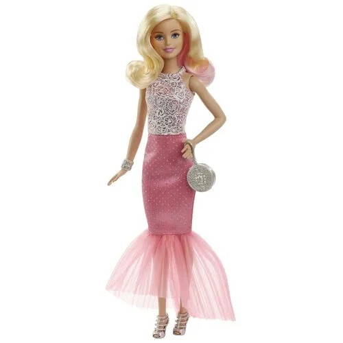 Кукла Barbie в платье-трансформере, 29 см, DGY70
