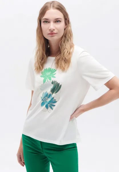 Футболка с принтом FRENCH BRAND FASHION ELEGANT MODERN TANA Caroll, цвет vert menthe