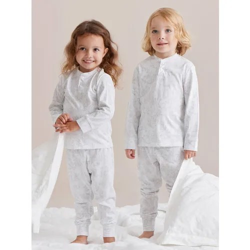 Пижама  Happy Baby, размер 104-110, серый, белый