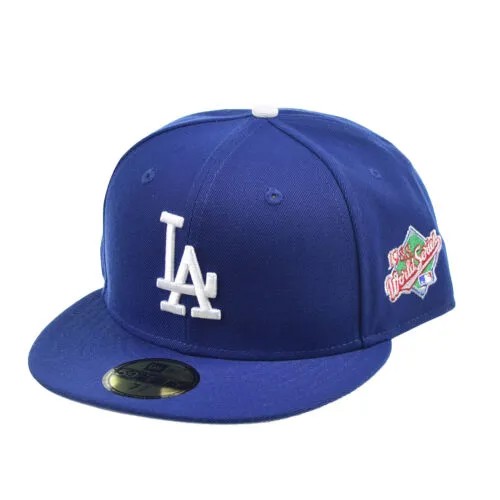 Мужская кепка New Era Los Angeles Dodgers 1988 World Series Wool 59Fifty, синяя