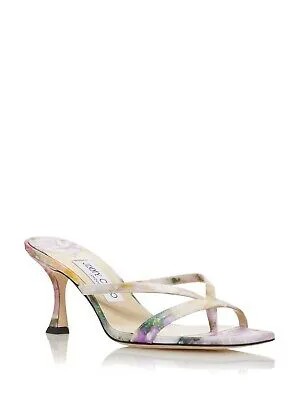 JIMMY CHOO Женские фиолетовые акварельные босоножки Maelie Slip On Thong 36.5