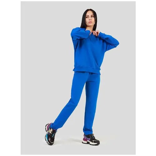 Костюм спортивный VITACCI SP2206-05 женский синий 95% хлопок, 5% эластан джемпер+брюки) женский синий+95% хлопок, 5% эластан (44-46 (S)