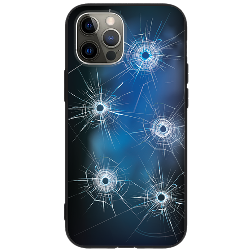 Черный силиконовый чехол с рисунком Символы России для Apple iPhone 12 Pro Max, черный, Anycase PR0005926