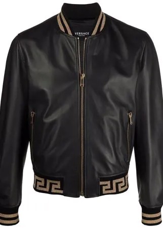Versace бомбер с узором Greca