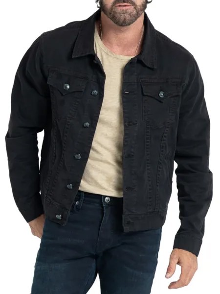 Однотонная джинсовая куртка Stitch'S Jeans, цвет Onyx
