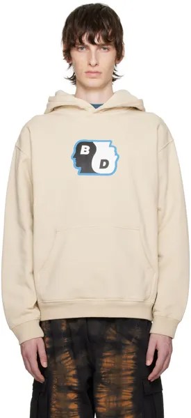 Taupe Yin Yang Hoodie Brain Dead