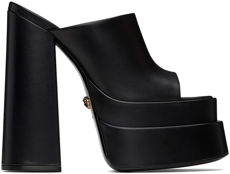 Черные мюли на платформе Aevitas Versace