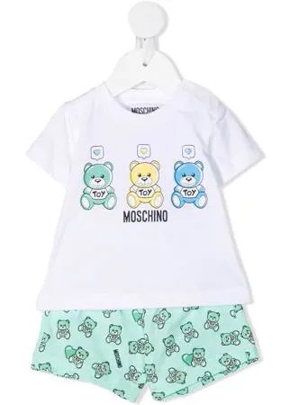 Moschino Kids костюм-двойка с футболкой