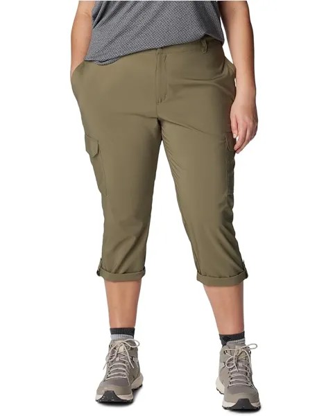 Брюки капри Columbia Plus Size Silver Ridge Utility, цвет Stone Green