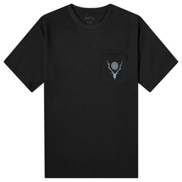 Джинсы South2 West8 Round Pocket T-Shirt, черный