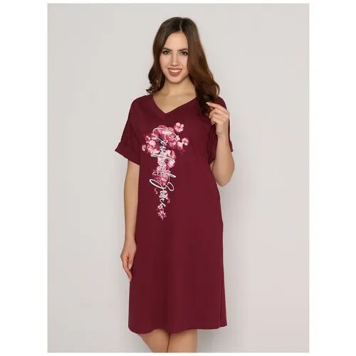Платье Style Margo, размер 44, бордовый