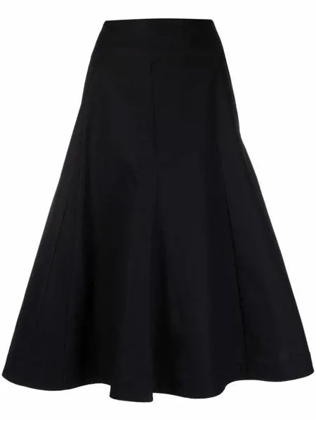 Jil Sander юбка миди с завышенной талией