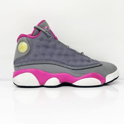 Nike Girls Air Jordan 13 Retro 439669-029 Серые баскетбольные кроссовки Кроссовки Размер 1Y